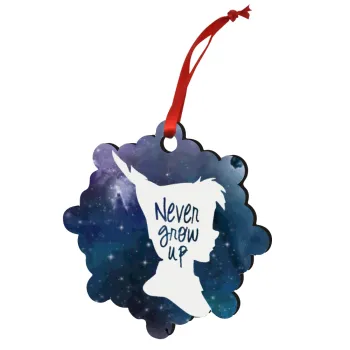 Never Grow UP, Στολίδι Χριστουγεννιάτικο στολίδι snowflake ξύλινο 7.5cm