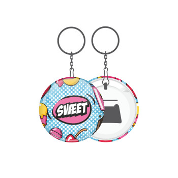 SWEET, Μπρελόκ μεταλλικό 5cm με ανοιχτήρι