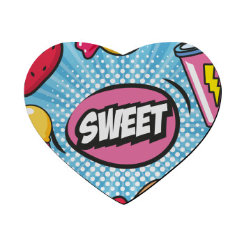 SWEET, Mousepad heart 23x20cm