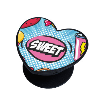 SWEET, Phone Holders Stand  καρδιά Μαύρο Βάση Στήριξης Κινητού στο Χέρι