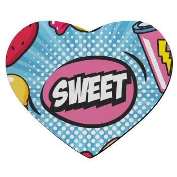 SWEET, Mousepad καρδιά 23x20cm