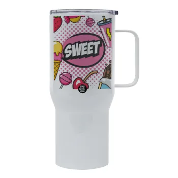 SWEET, Mega Stainless steel Tumbler with lid, double wall 750L