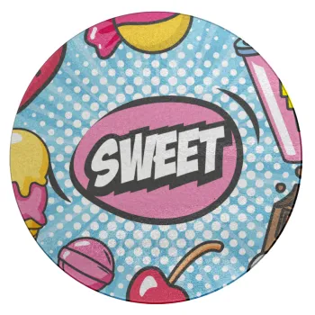 SWEET, Επιφάνεια κοπής γυάλινη στρογγυλή (30cm)