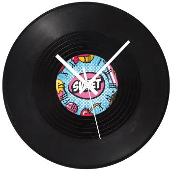 SWEET, Ρολόι τοίχου Βινύλιο (30cm)