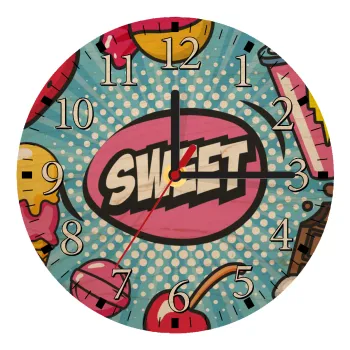SWEET, Ρολόι τοίχου ξύλινο plywood (20cm)