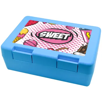 SWEET, Children's cookie container LIGHT BLUE 185x128x65mm (BPA free plastic)