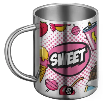 SWEET, BIG Mug Stainless steel double wall (450ml)