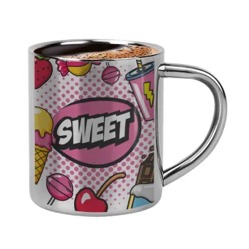 SWEET, Κουπάκι μεταλλικό διπλού τοιχώματος για espresso (220ml)