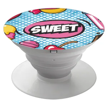 SWEET, Phone Holders Stand  White Hand-held Mobile Phone Holder