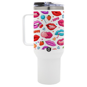 LIPS, Mega Stainless steel Tumbler with lid, double wall 1,2L
