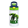 Hulk, Παιδικό παγούρι θερμό, ανοξείδωτο, με καλαμάκι ασφαλείας, πράσινο/μπλε (350ml)