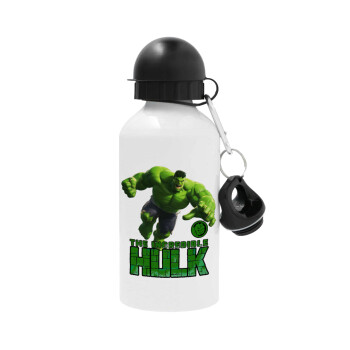 Hulk, Μεταλλικό παγούρι νερού, Λευκό, αλουμινίου 500ml