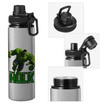 Hulk, Μεταλλικό παγούρι νερού με καπάκι ασφαλείας, αλουμινίου 850ml