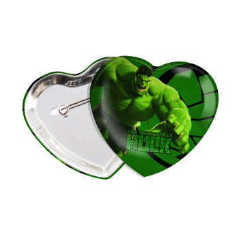 Hulk, Κονκάρδα παραμάνα καρδιά (57x52mm)