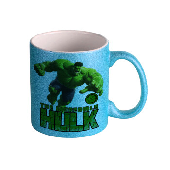 Hulk, Κούπα Σιέλ Glitter που γυαλίζει, κεραμική, 330ml