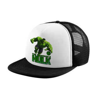 Hulk, Καπέλο Soft Trucker με Δίχτυ Black/White 