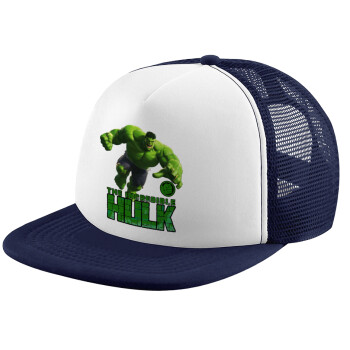 Hulk, Καπέλο Ενηλίκων Soft Trucker με Δίχτυ Dark Blue/White (POLYESTER, ΕΝΗΛΙΚΩΝ, UNISEX, ONE SIZE)