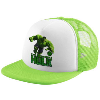 Hulk, Καπέλο Soft Trucker με Δίχτυ Πράσινο/Λευκό