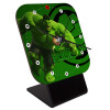 Hulk, Επιτραπέζιο ρολόι ξύλινο με δείκτες (10cm)