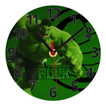 Hulk, Ρολόι τοίχου γυάλινο (20cm)