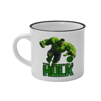 Hulk, Κούπα κεραμική vintage Λευκή/Μαύρη 230ml