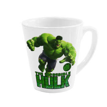 Hulk, Κούπα κωνική Latte Λευκή, κεραμική, 300ml