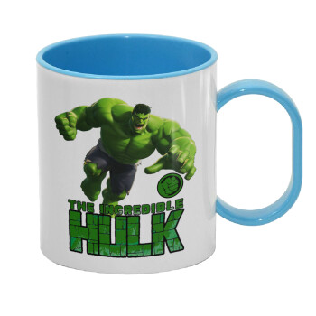 Hulk, Κούπα (πλαστική) (BPA-FREE) Polymer Μπλε για παιδιά, 330ml