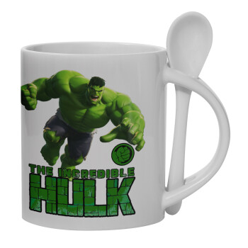 Hulk, Κούπα, κεραμική με κουταλάκι, 330ml (1 τεμάχιο)