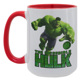 Hulk, Κούπα Mega 15oz, κεραμική Κόκκινη, 450ml