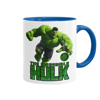 Hulk, Κούπα χρωματιστή μπλε, κεραμική, 330ml