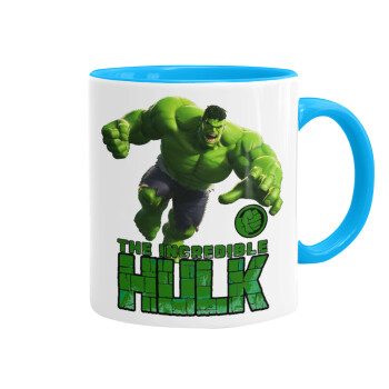 Hulk, Mug colored light blue, ceramic, 330ml
