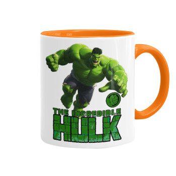 Hulk, Mug colored orange, ceramic, 330ml