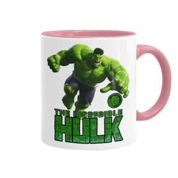 Hulk, Κούπα χρωματιστή ροζ, κεραμική, 330ml