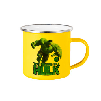 Hulk, Κούπα Μεταλλική εμαγιέ Κίτρινη 360ml