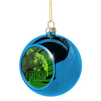 Hulk, Blue Christmas tree ball ornament 8cm
