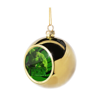 Hulk, Χριστουγεννιάτικη μπάλα δένδρου Χρυσή 8cm