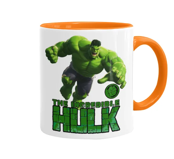 Hulk — Κούπα χρωματιστή πορτοκαλί, κεραμική, 330ml