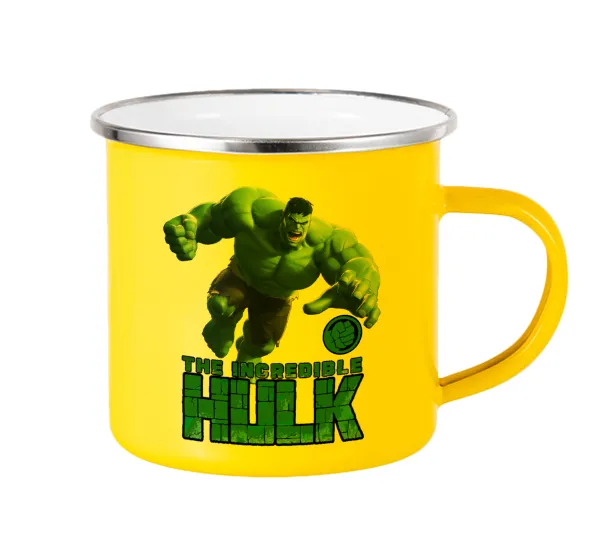 Hulk — Κούπα Μεταλλική εμαγιέ Κίτρινη 360ml