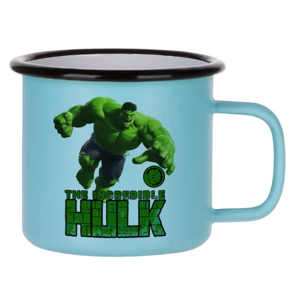 Hulk — Κούπα Μεταλλική εμαγιέ ΜΑΤ σιέλ 360ml