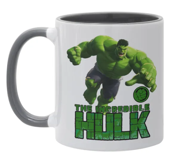 Hulk — Mug colored grey, ceramic, 330ml