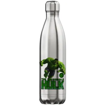Hulk, Μεταλλικό παγούρι θερμός Inox (Stainless steel), διπλού τοιχώματος, 750ml