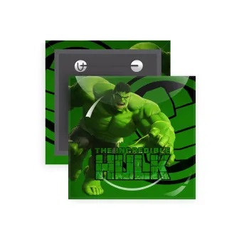 Hulk, Κονκάρδα παραμάνα τετράγωνη 5x5cm