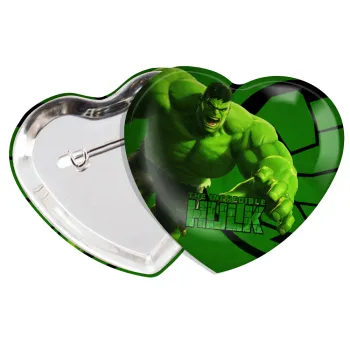 Hulk, Κονκάρδα παραμάνα καρδιά (57x52mm)