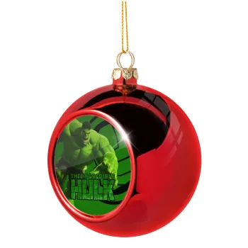 Hulk, Χριστουγεννιάτικη μπάλα δένδρου Κόκκινη 8cm