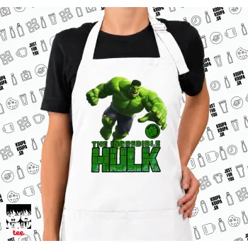 Hulk, Ποδιά μακριά Σεφ ολόσωμη με τσέπες white (ΕΝΗΛΙΚΩΝ)