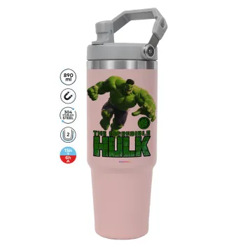 Hulk, ΡΟΖ χρώματος Θερμός Ανοξείδωτο 890ml (30oz) με χερούλι