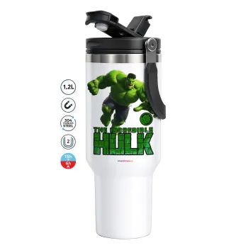 Hulk, Mega Tumbler με καπάκι, διπλού τοιχώματος (θερμό) 1,2L
