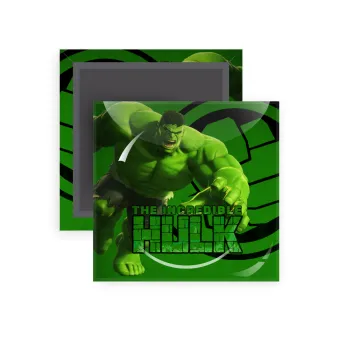 Hulk, Μαγνητάκι ψυγείου τετράγωνο διάστασης 5x5cm