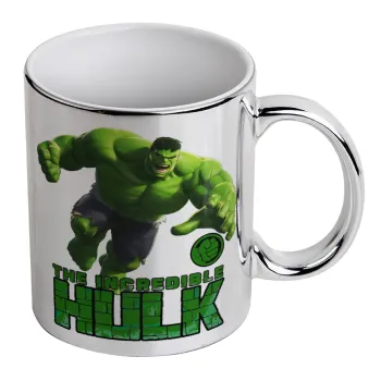 Hulk, Mug ceramic, silver mirror, 330ml