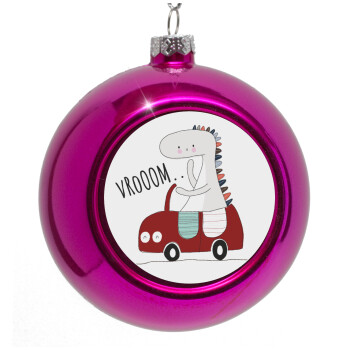 Βρουμ βρουμ, Purple Christmas tree ornament bauble 8cm